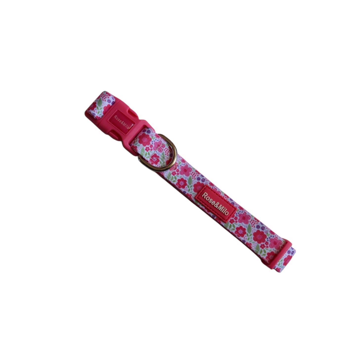Pink Blooms Adjustable Dog Collar