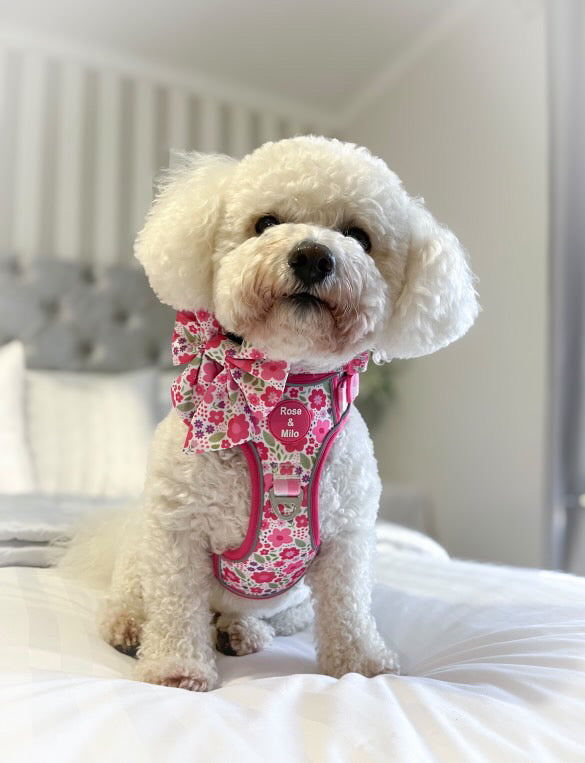 Pink Blooms Sailor Bow Tie
