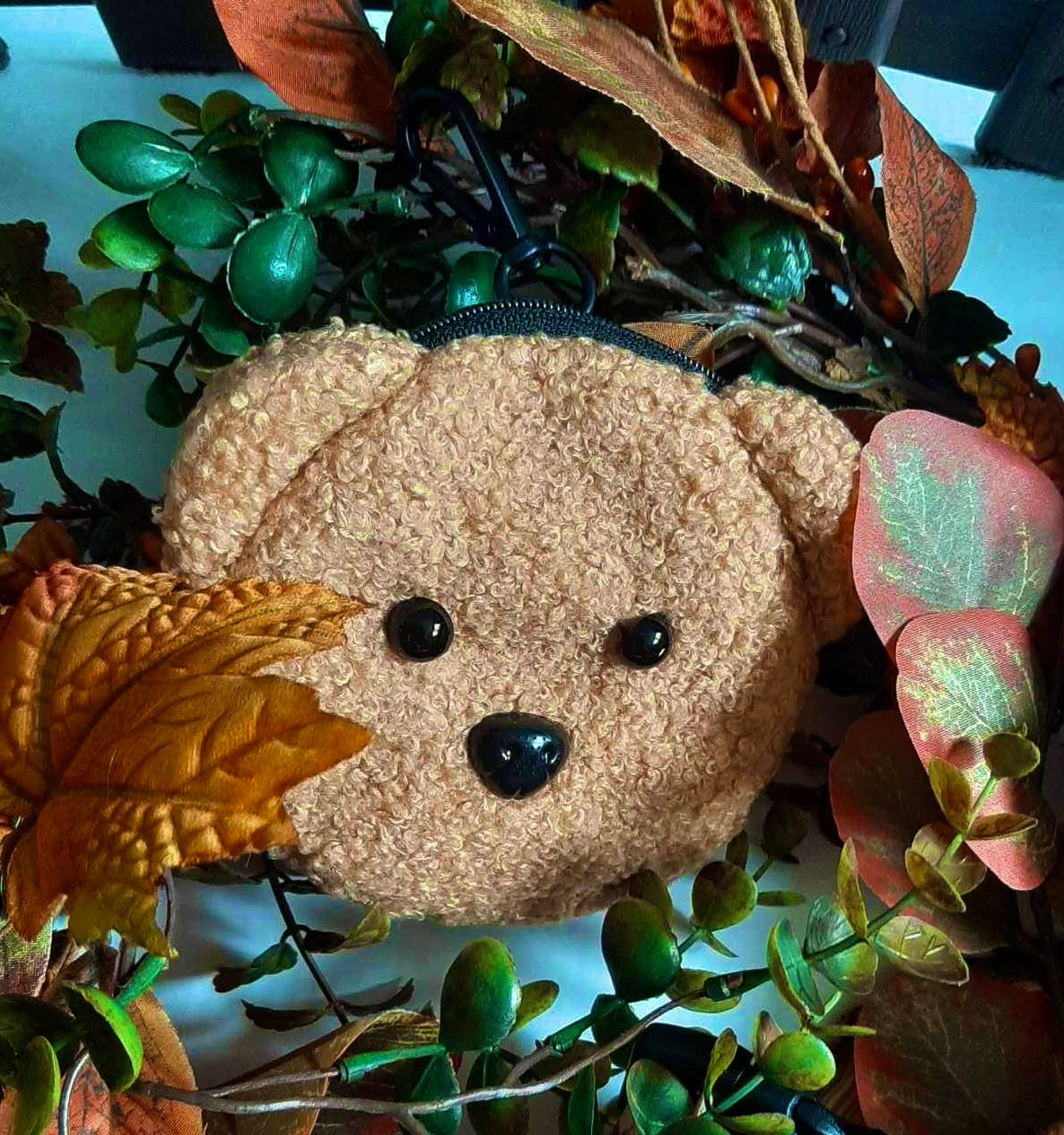 Teddy Bear Borg Poop/Treat Bag Holder