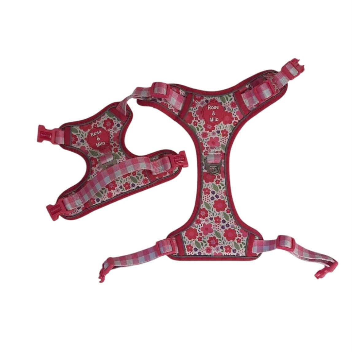 Pink Blooms Adjustable Walk & Go Harness