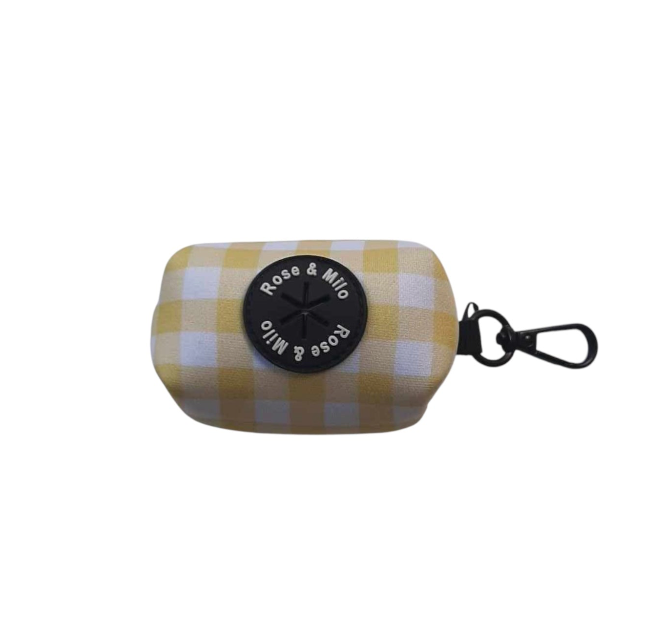 Lemon Check Poop Bag Holder
