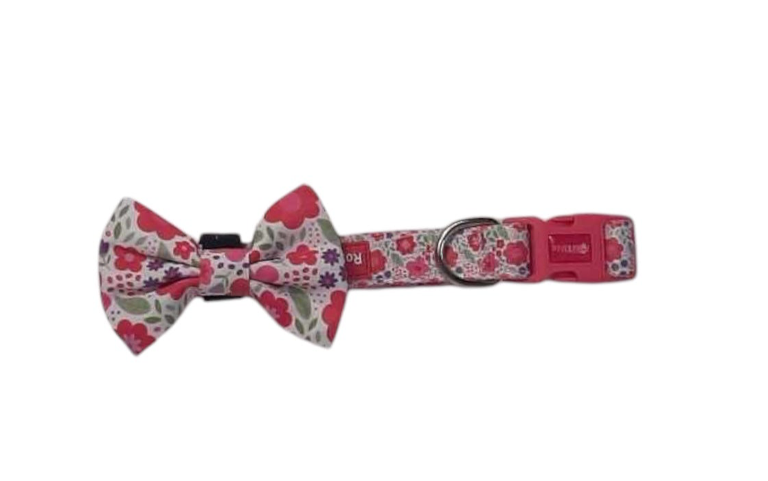 Pink Blooms Bow Tie Small & Large