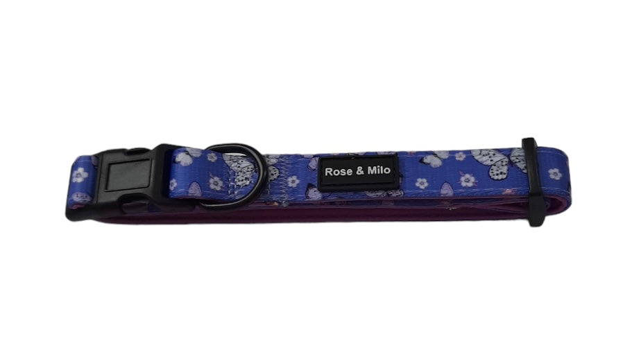 Collar Purple Butterfly
