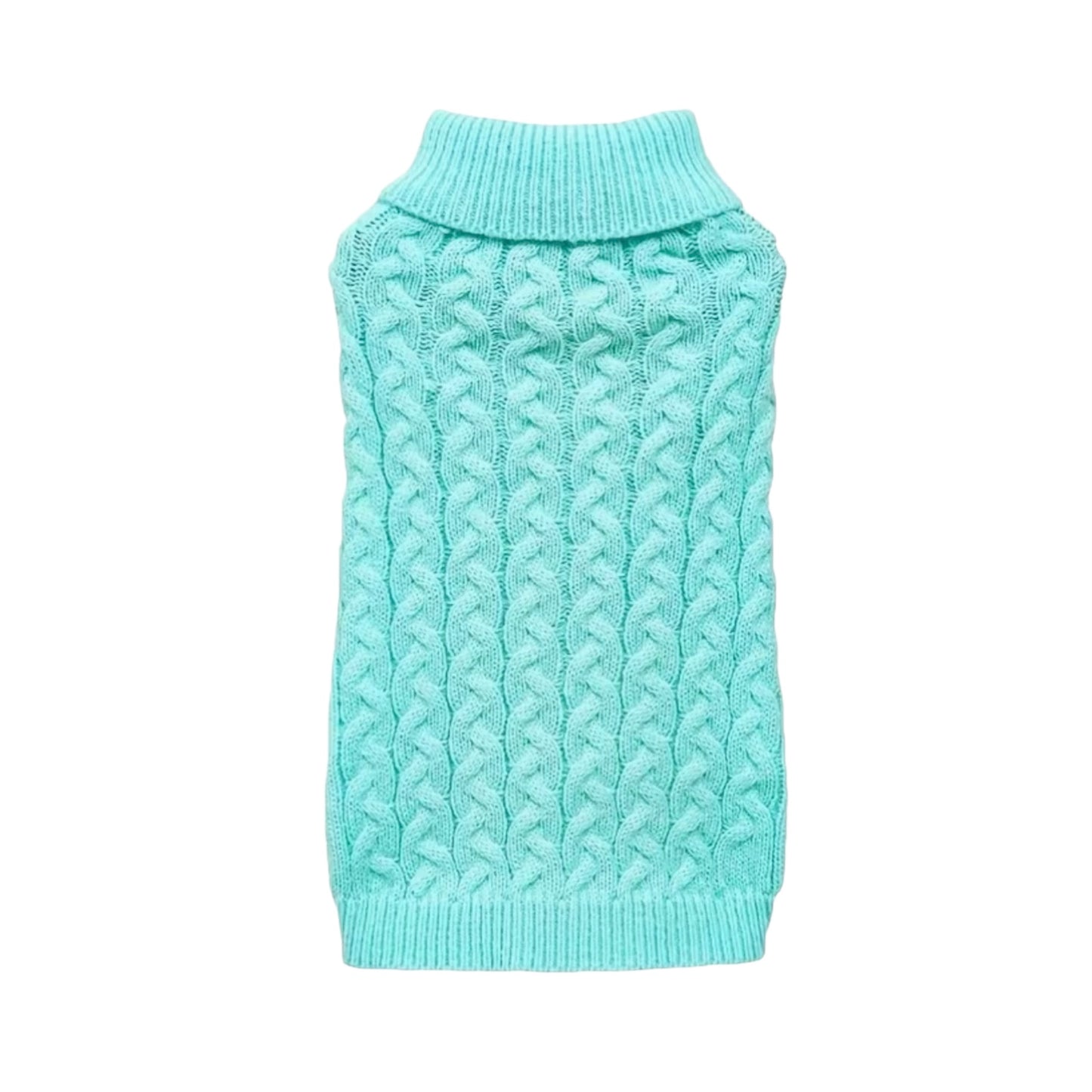 Everyday Cable Knit Dog Jumpers Mint