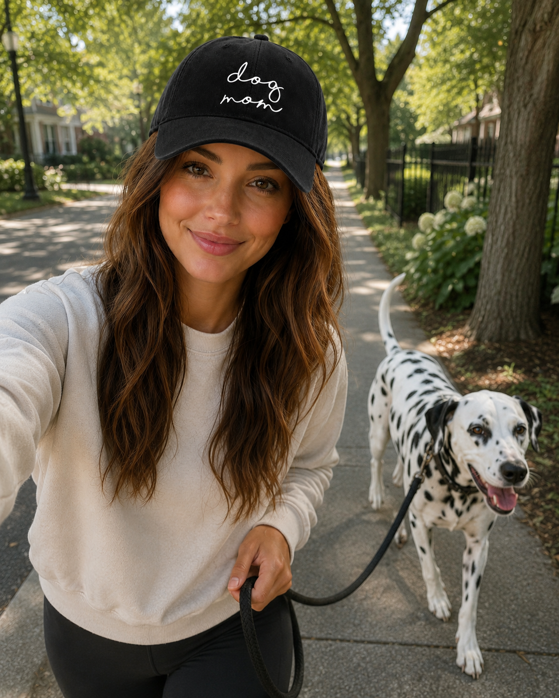 Dog Mom Adjustable Baseball Cap