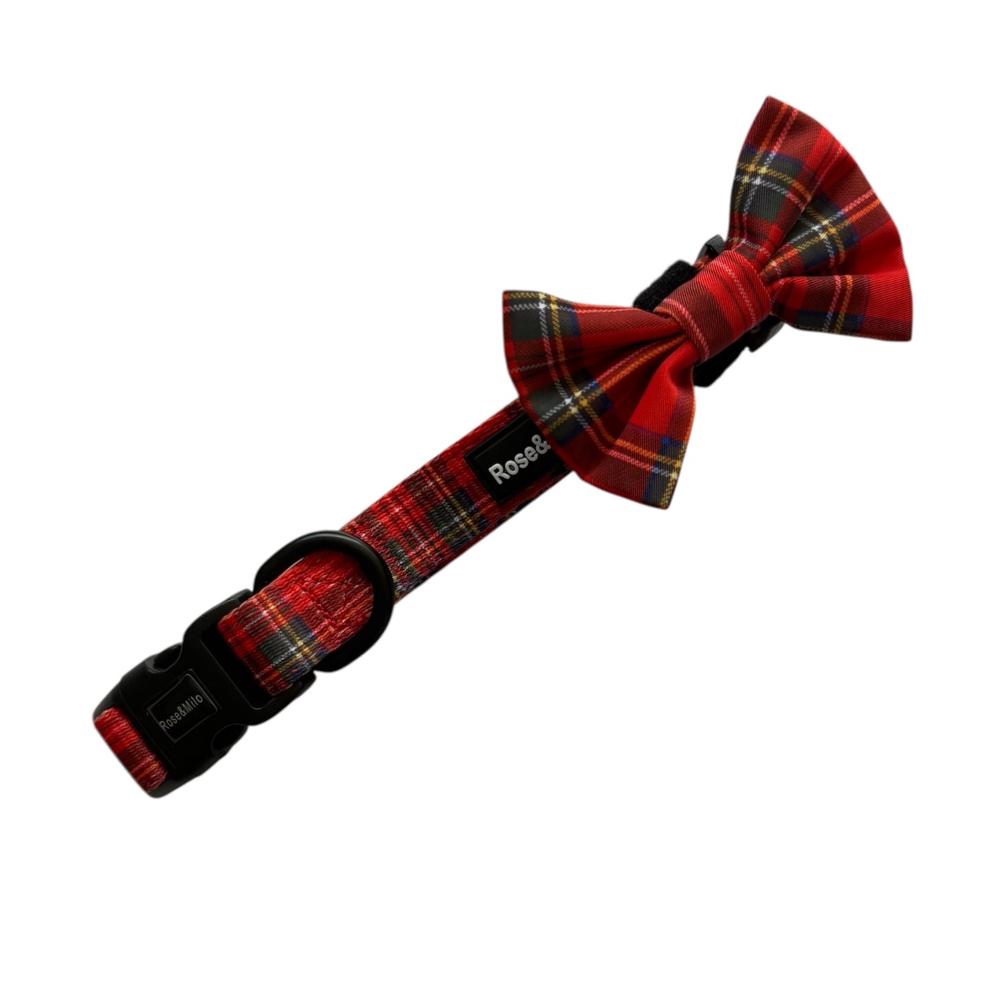 Red Tartan Dog Adjustable Collar