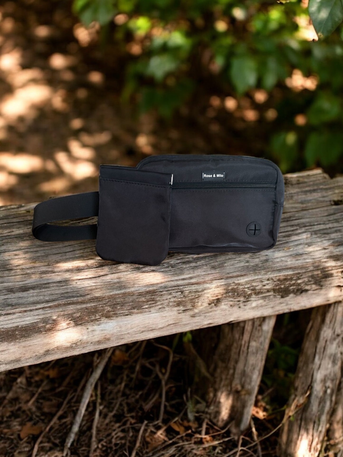 Essential Dog Walking Cross Body/Bum Bag Black Beige Sage Green