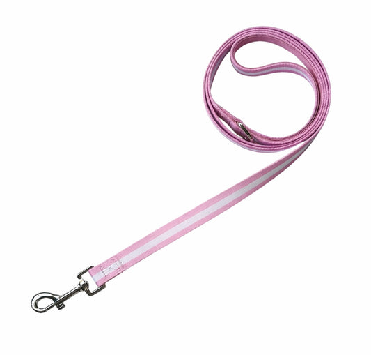 Pink Stripe Dog Lead 5ft