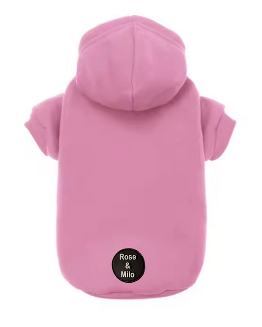 Cute Dog Hoodies Pink