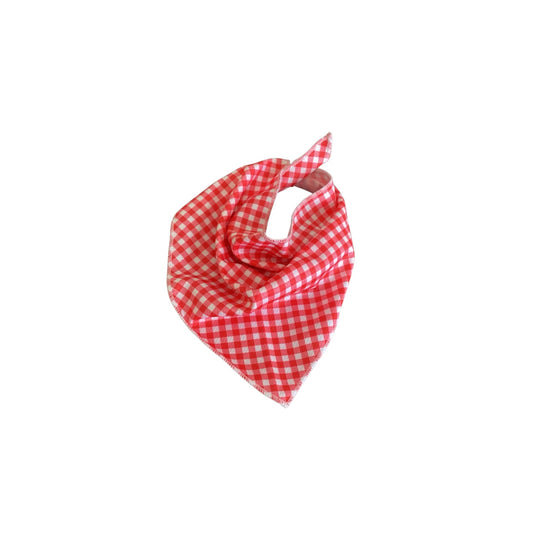 Red Gingham Cooling Bandana Small