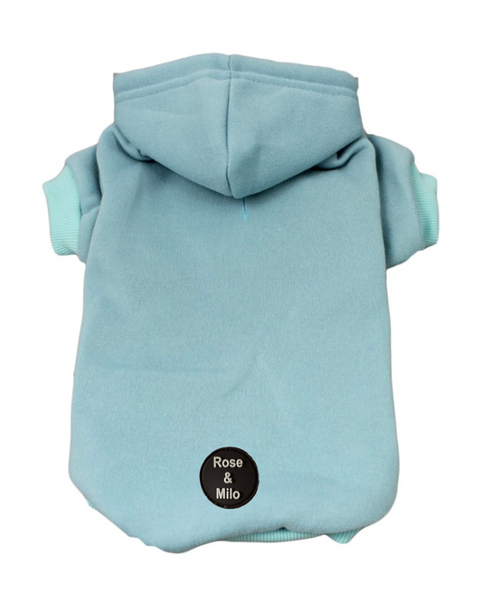Cute Dog Hoodie Blue