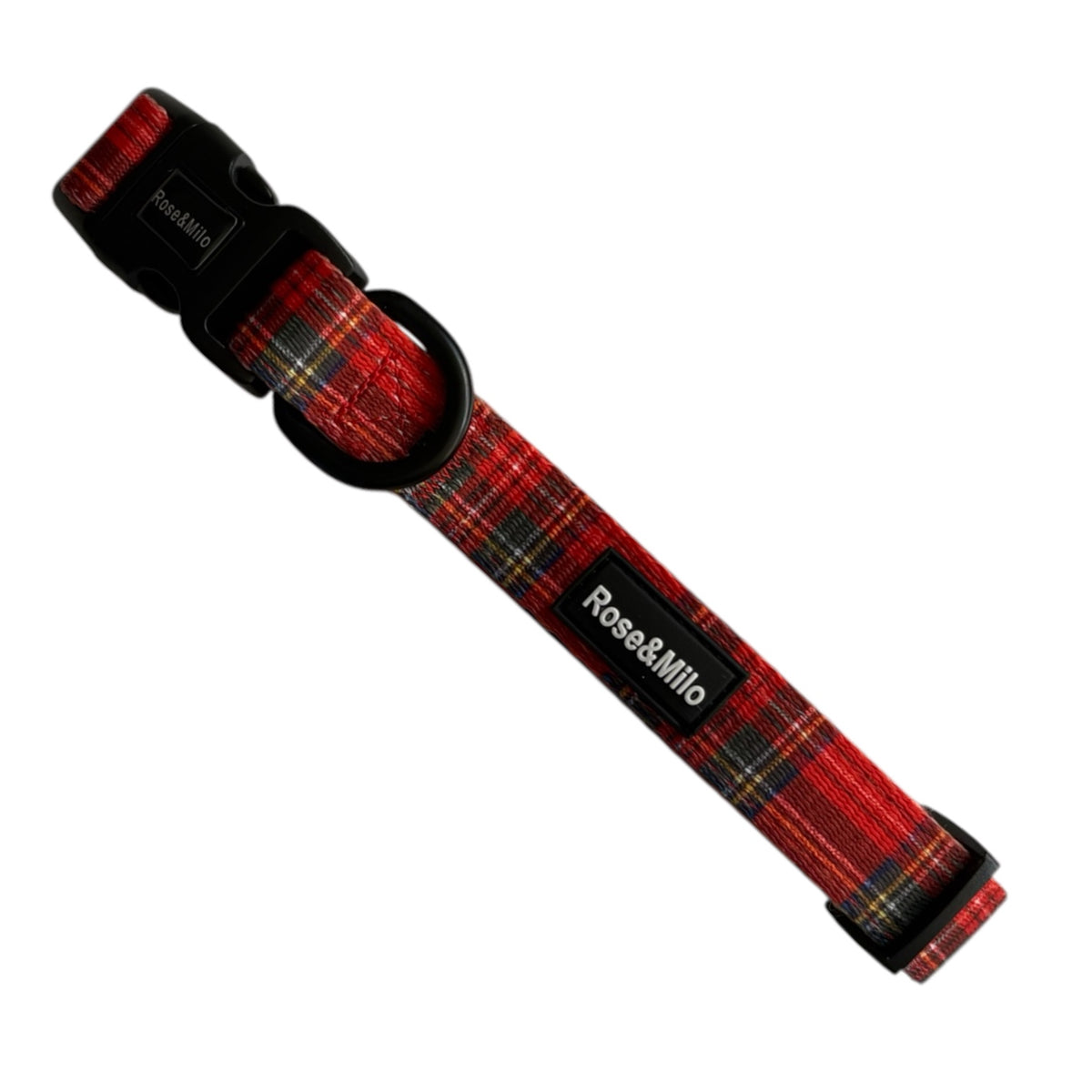 Red Tartan Dog Adjustable Collar