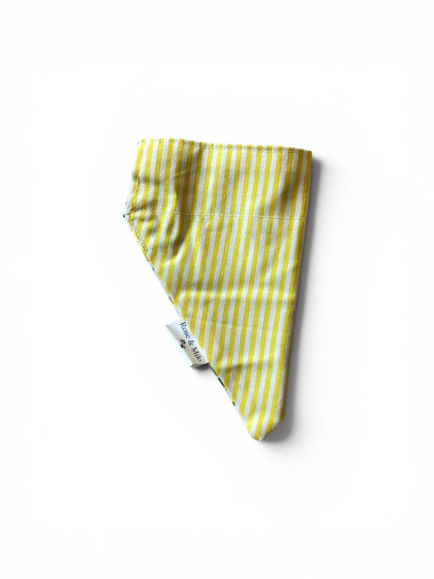 Lemon Reversible Bandana Small