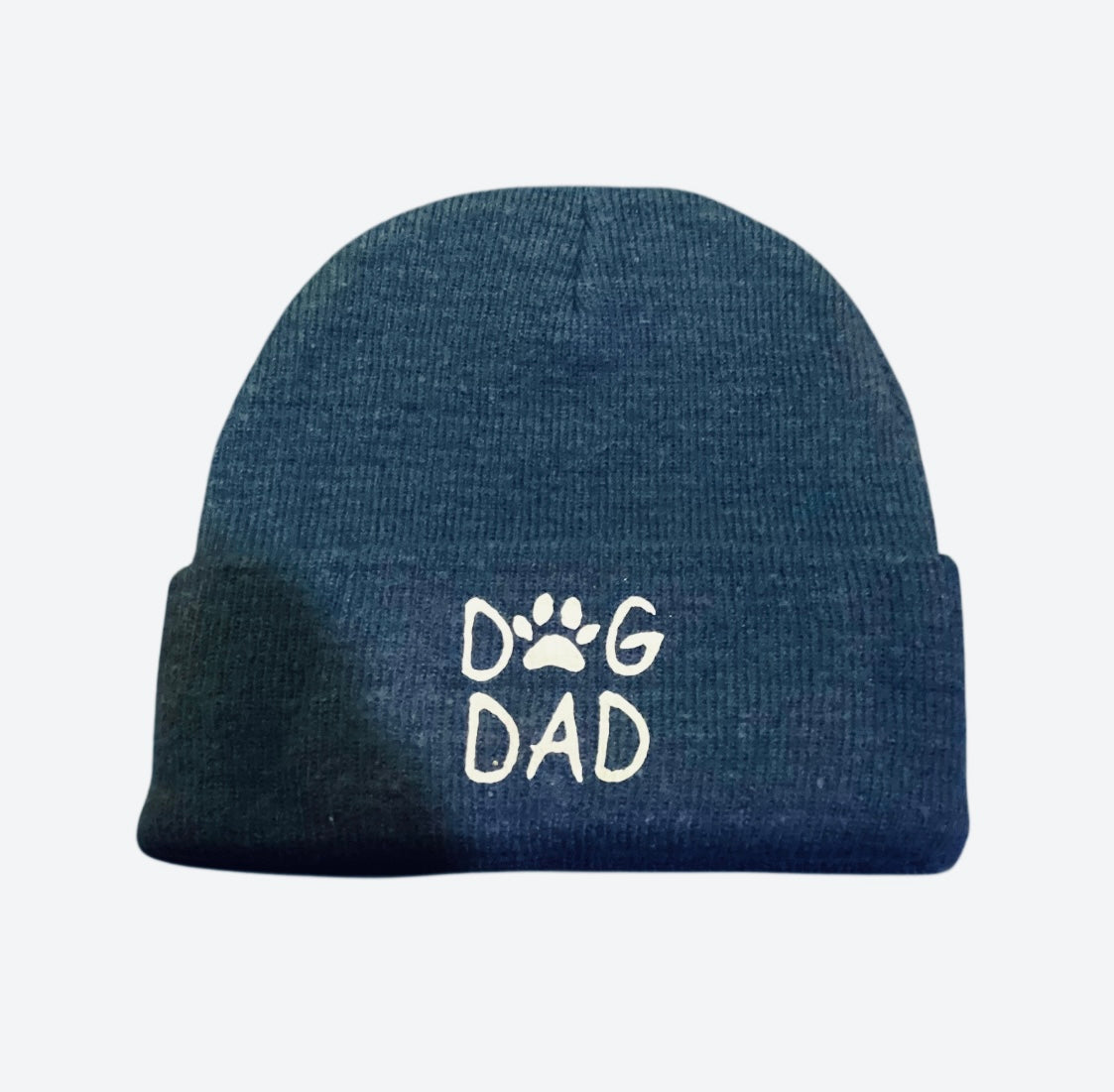 Dog Dad Beanie Hat Black Navy Beige Red Blue