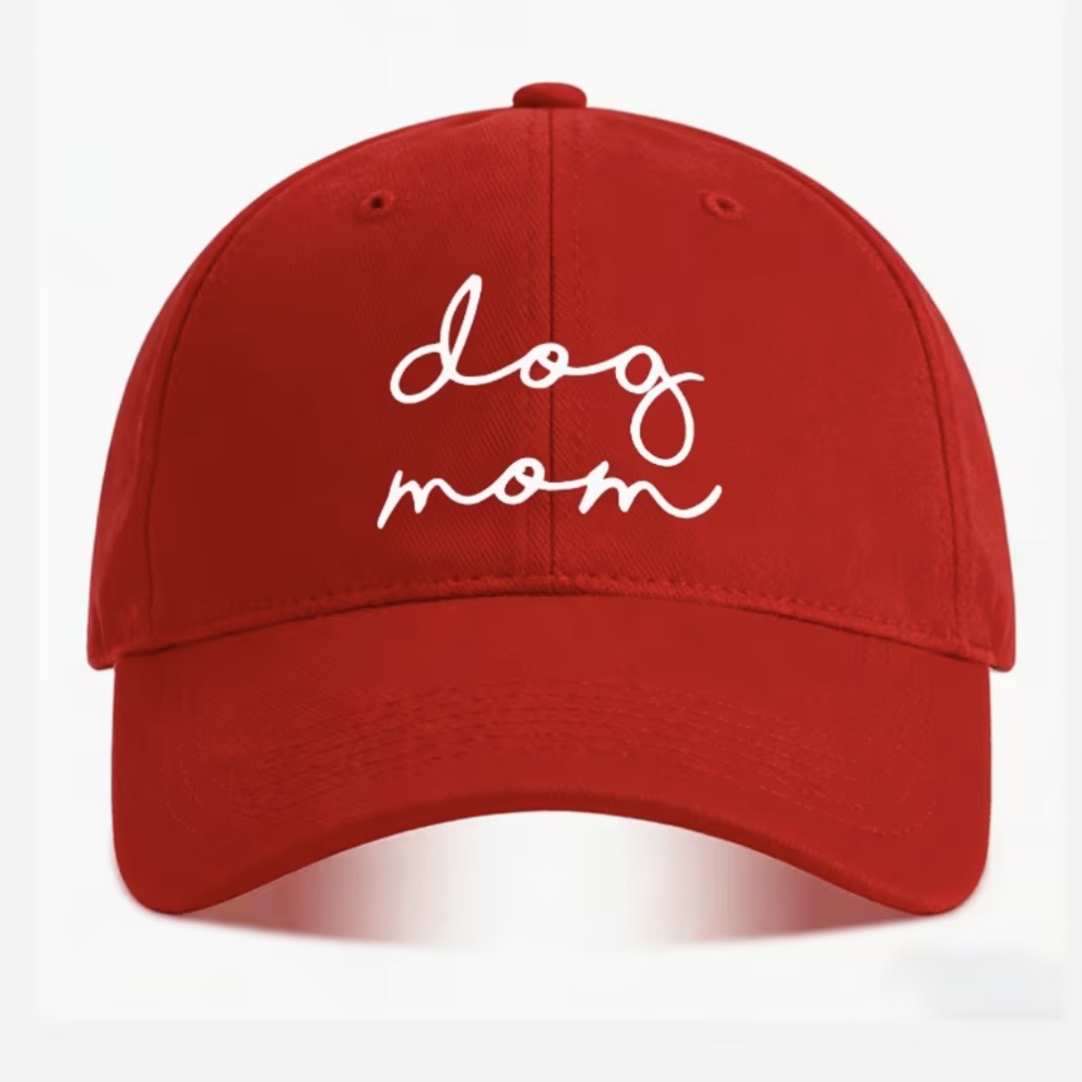 Dog Mom Adjustable Baseball Cap