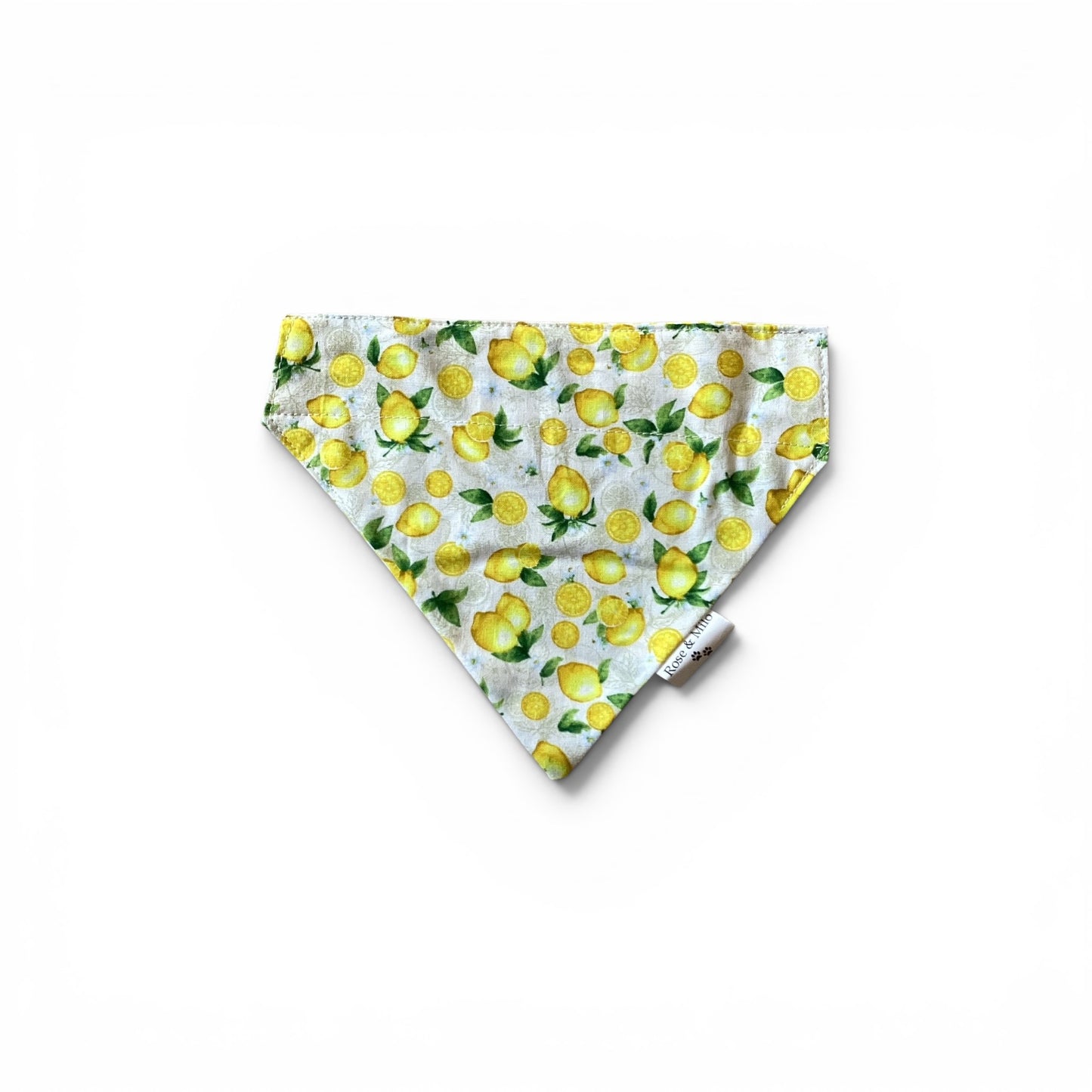 Lemon Reversible Bandana Small