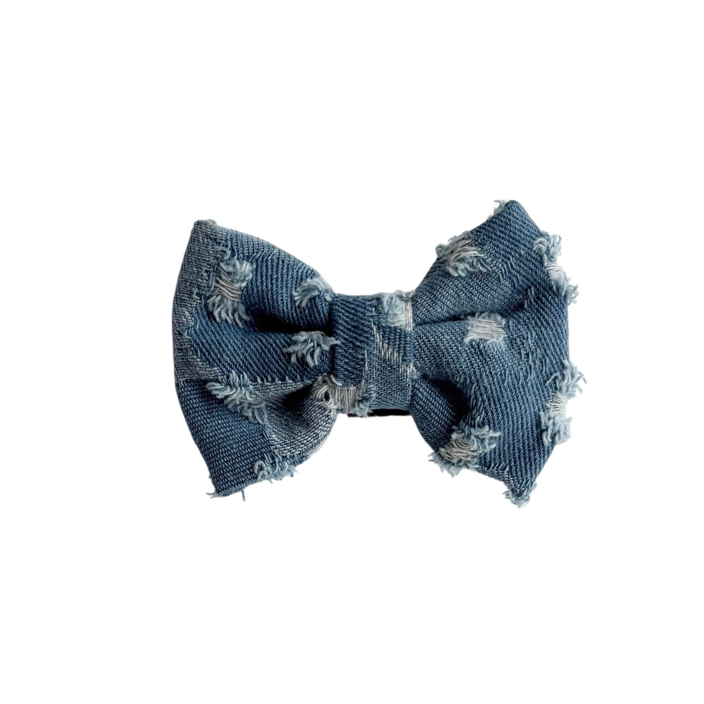 Doggy Denim Bow Tie Small & Large