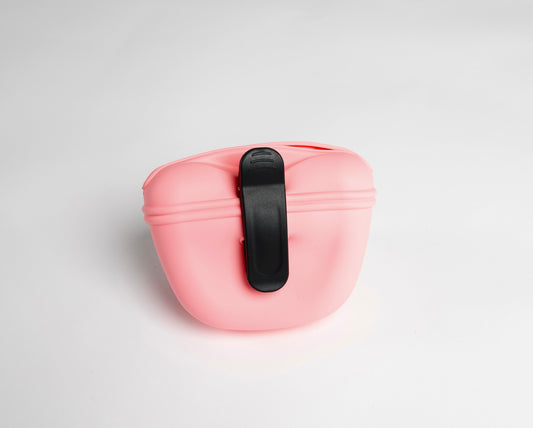 Pink Silicone Treat Pouch