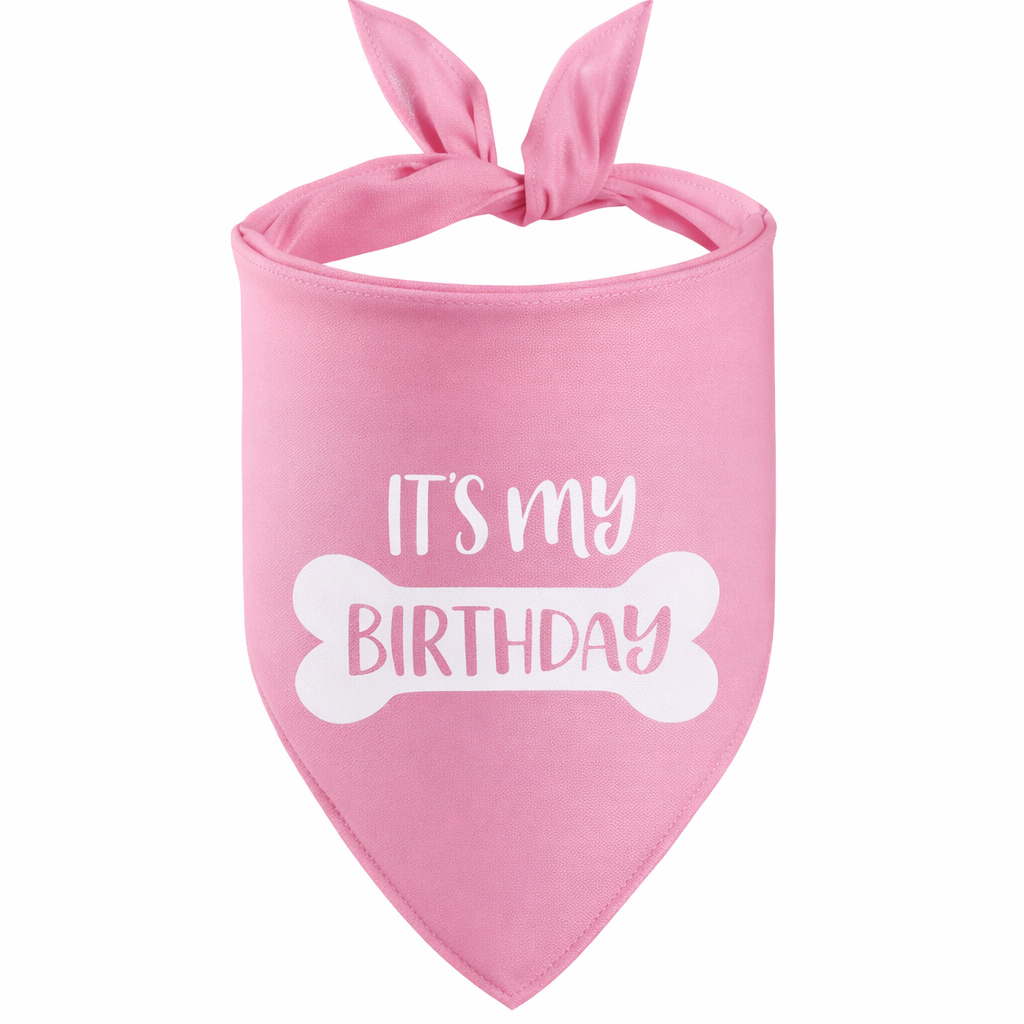 Dog Birthday Tie On Bandana