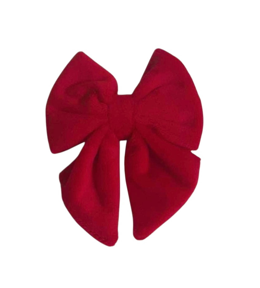 Christmas Velvet Sailor Bow Tie