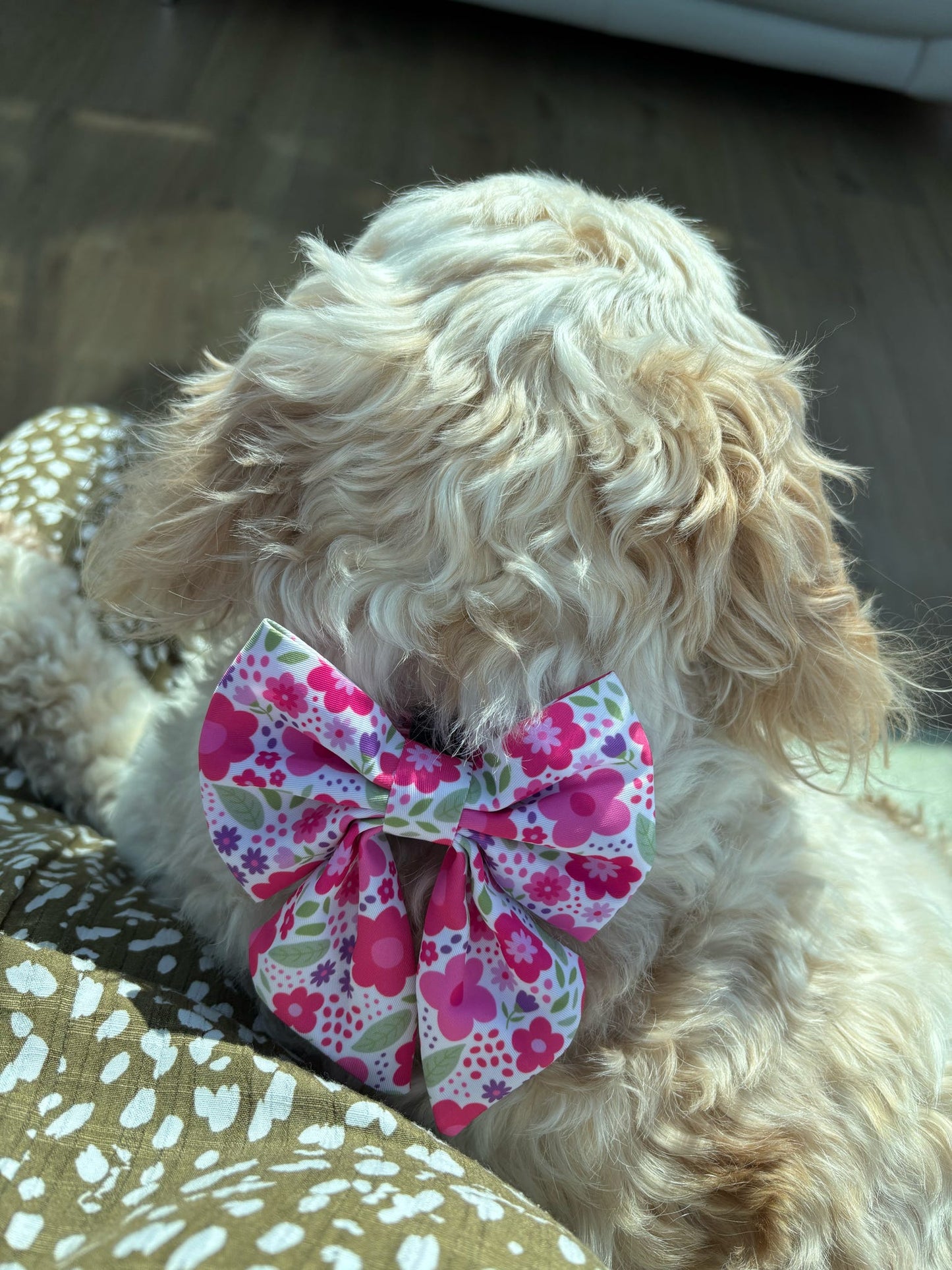 Pink Blooms Sailor Bow Tie