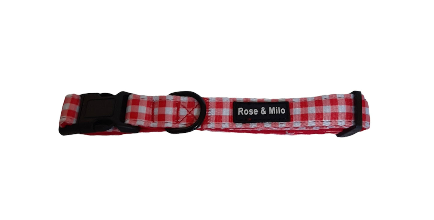 Collar Red Gingham
