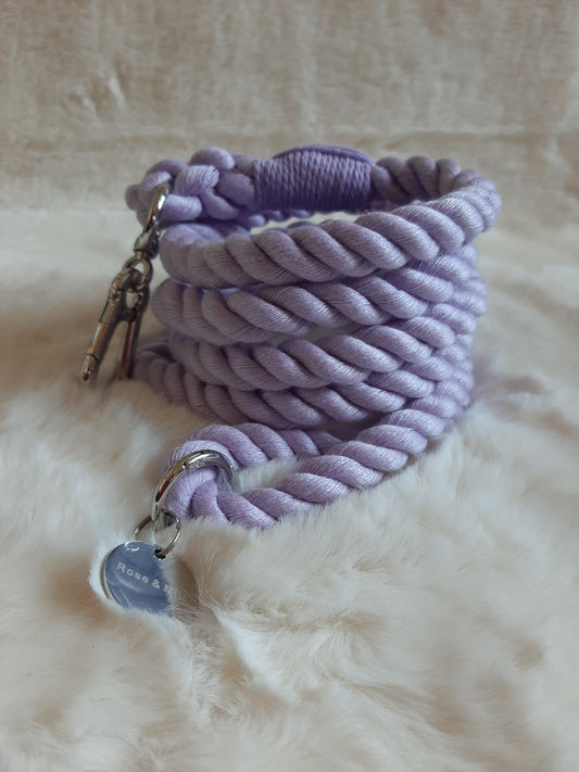 Rope lead Lilac 4ft & 5ft